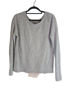 Aerie Cross Open Split Back Top long sleeved womens size M